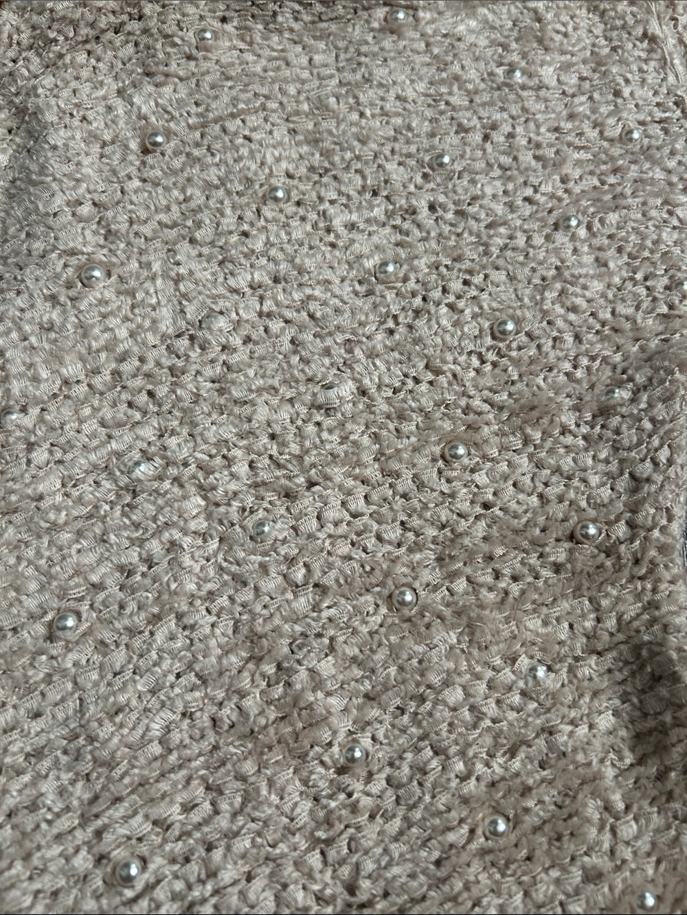 Vintage Chloé Collection Made in Japan Pearl Knit Top Size 40 - Picture 4 of 5